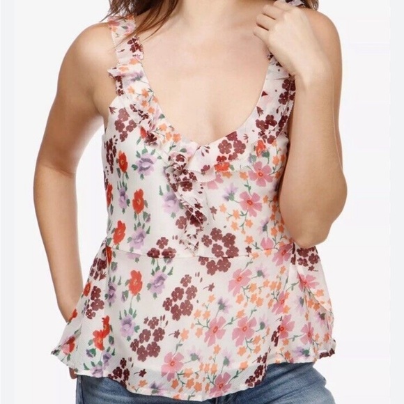 Lucky Brand floral chiffon tank top - Picture 12 of 12
